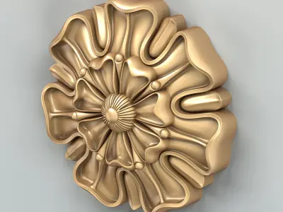 Round rosette 021 3D model
