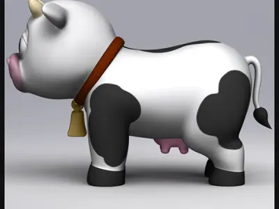 Cartoon Cow 3D model