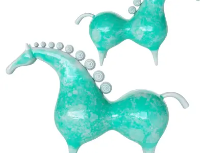 pottery horse 2 3D model