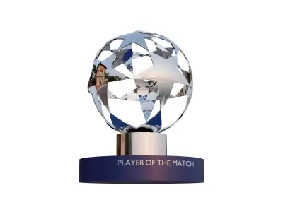 UEFA Player of The Match Trophy MVP  3D model