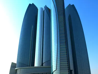 Etihad Towers - Abu Dhabi 3D model