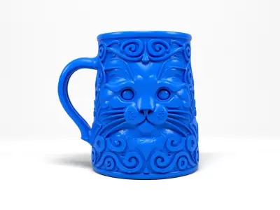 Cat Mug 3D print model