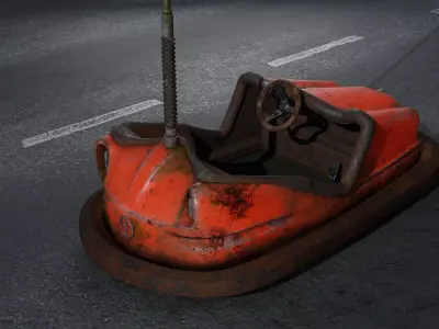 Old Bumper car 3D model