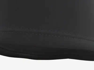 Fitness top for women black 3D model