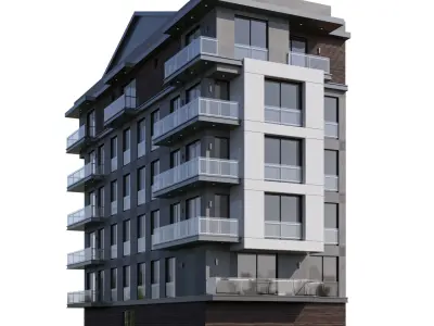 Modern Apartment 3 3D model purchase