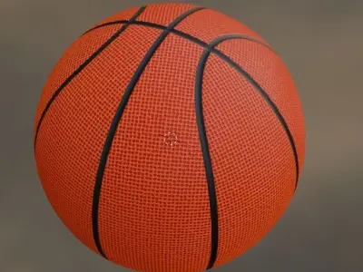 Basket-ball Low-poly 3D model