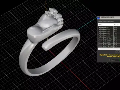 ring woman  3D print model 165