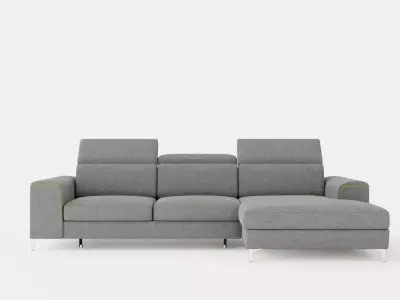 Corner Sofa Bed GIFU Left Low-poly 3D model