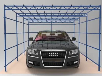 Garage lite Free 3D model