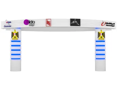 Gate Exhibition Event a375a 3D model
