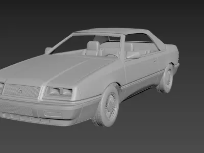 Chrysler Lebaron Gtc Convertible 3D print model