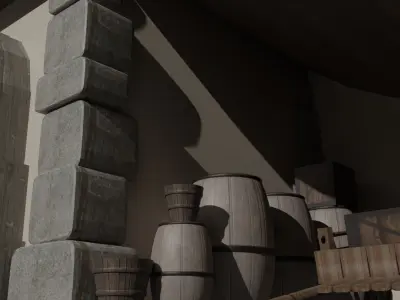 Blacksmith house Cottage Style 3D model