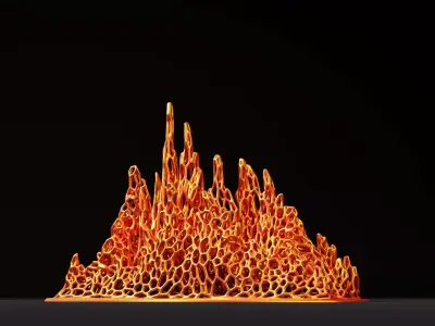 Fire flame 3D print model