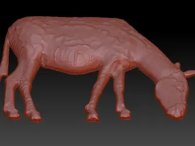 DONKEY golden cow 3D model