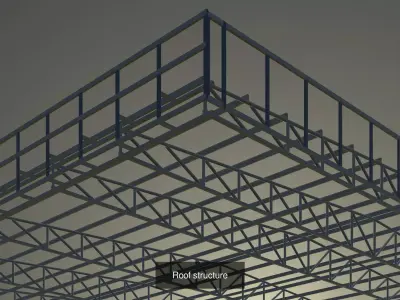 Roof structure 3D Model Collection