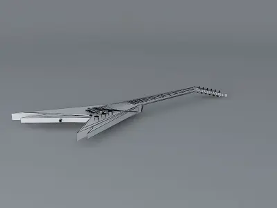 Jackson Custom Shop Vinnie Vincent Model guitar Free 3D model
