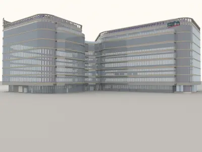 NBK National Bank of Kuwait BUILDING IN EGYPT 3D model