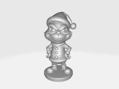 Grinch 3D Print Figure Christmas Decoration Holiday Grinch  3D print model