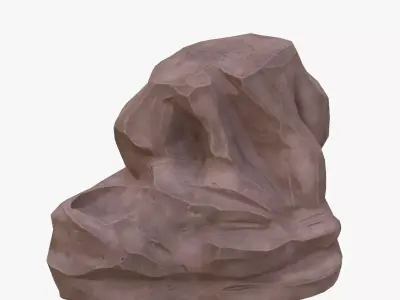 Cartoon rock 3D model