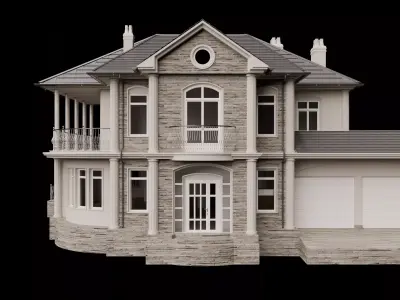 Classic Manor House Free 3D model