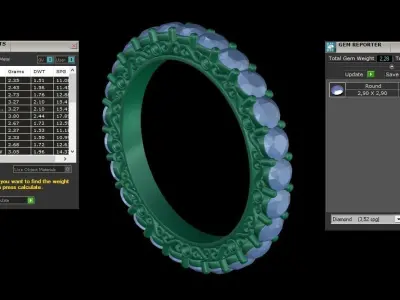  ring code 240 3D print model