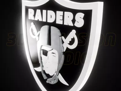 Las Vegas Raiders logo - Cinematic - 3D print 3D model