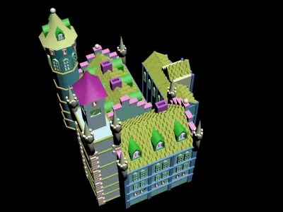 Medieval House 36 3D print model 3D model