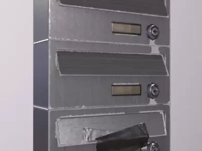 PostMail Box Low-poly 3D model