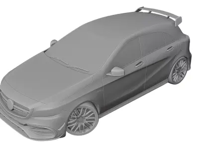 Mercedes Benz A45 AMG  3D print model