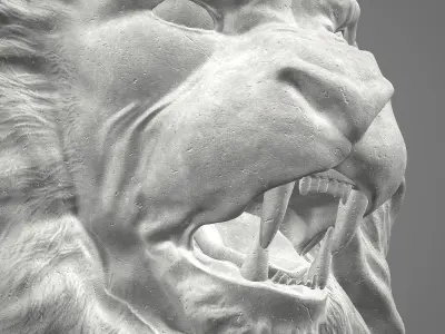 Lions heads 3D model