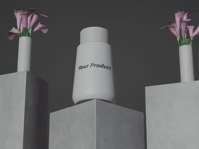 Realistic 3D Product Mockup Environment Free low-poly 3D model