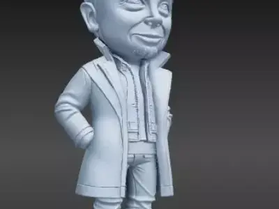 Chibi Space CEO Rocket and Electric Car Innovator 3D print model