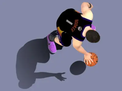 3D Rigged Devin Booker NBA Low-poly 3D model
