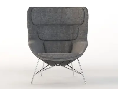 Herman Miller Striad High Back Lounge Chair 3D model