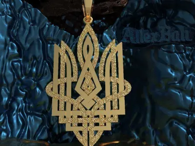 Ukrainian Trident 3D print model