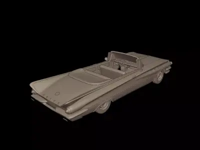 Buick LeSabre 1959 two doors convertable  3D print model