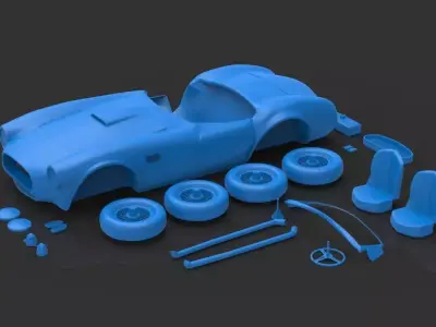 shelby cobra 3D print model