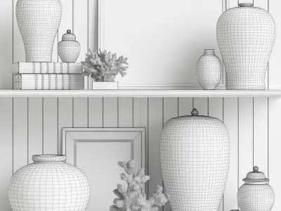 Williams Sonoma Home Decor set 3 3D model