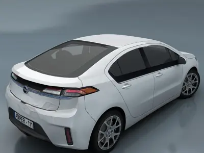 Opel Ampera Low-poly 3D model