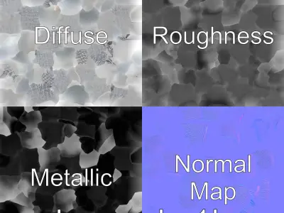 Modular Voice Assistant with Dynamic Panels Low-poly 3D model