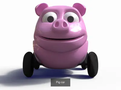 Cartoon cars 3D Model Pack