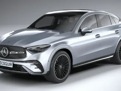 Mercedes-Benz GLC Coupe AMG 2024 3D model