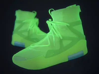  Nike Air Fear of God - Frosted Spruce Green Low-poly 3D model