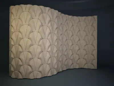 06 VIGELAND WALL PATTERN Low-poly 3D model