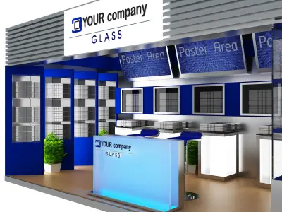 Booth Exhibition Stand a434b 3D model