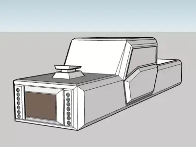 Truck front of device Free 3D model