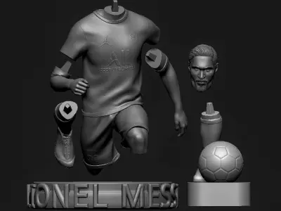 Messi 3D Printable 3S Free 3D print model