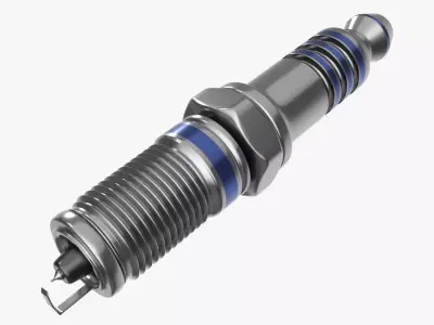 High-Precision Spark Plug 3D model