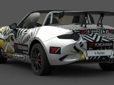 Mazda MX-5 Miata 3D Model Realistic  Game Ready Roadster Low-poly 3D model