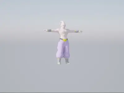Majin Buu Low-poly 3D model